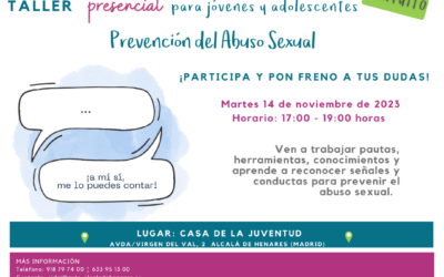 TALLER PARA JÓVENES Y ADOLESCENTES PREVENCIÓN DEL ABUSO SEXUAL